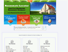 Tablet Screenshot of dallas.roommatelocator.com