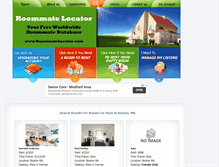 Tablet Screenshot of boston.roommatelocator.com